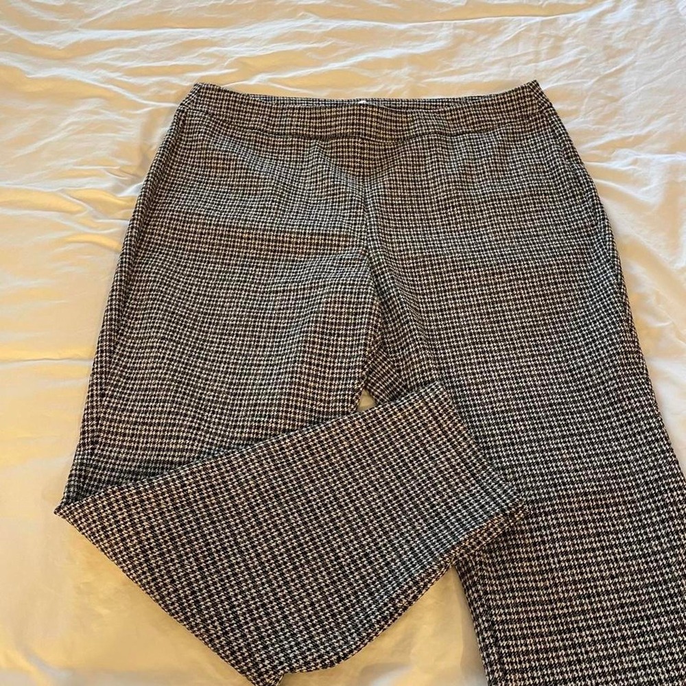 Nanette Lepore Black and White Houndstooth trousers-Size XL